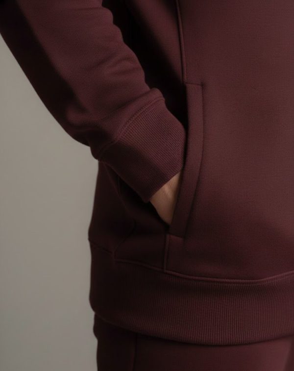 Frontier Falcon Quarter-Zip Sweatshirt – Maroon