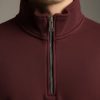 Frontier Falcon Quarter-Zip Sweatshirt – Maroon