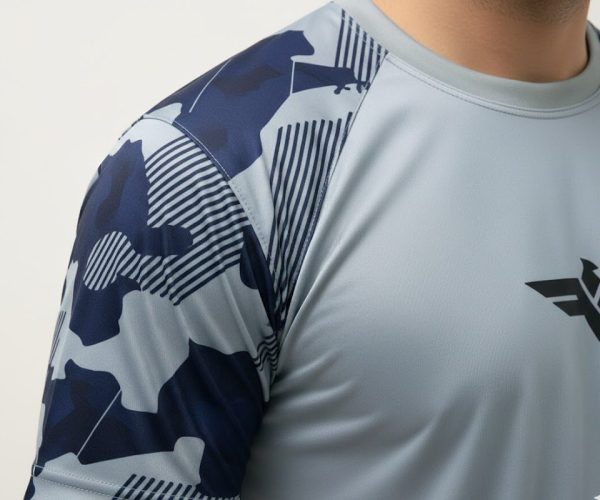 Falcon’s Performance Tee – Camouflage Grey