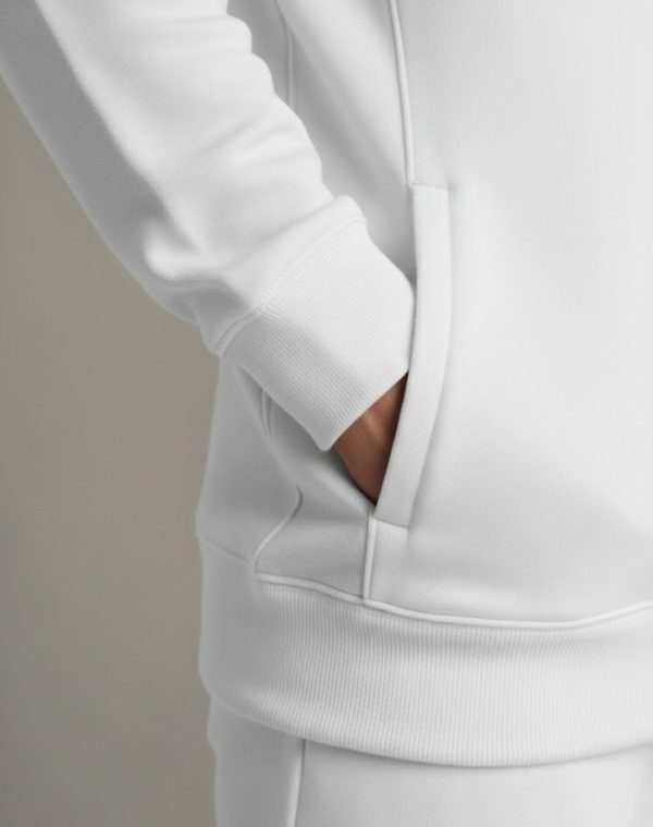 Frontier Falcon Quarter-Zip Sweatshirt – White