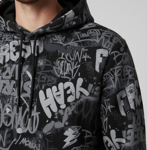 unnamed (27) Frontier Falcon Graphic Hoodie - Black