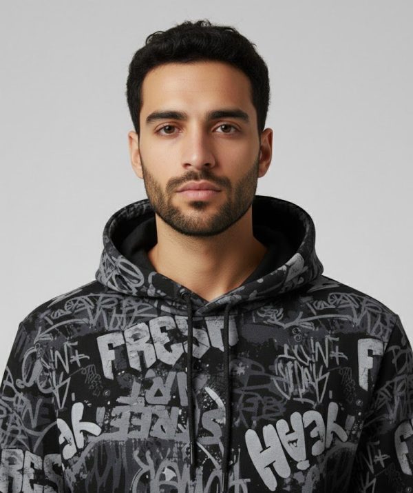 unnamed (28) Frontier Falcon Graphic Hoodie - Black